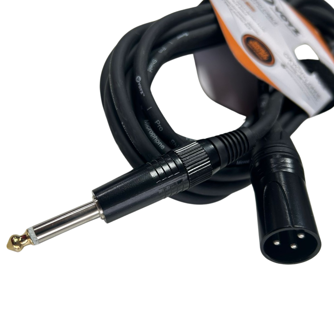 Cable de micrófono XLR a plug 1/4 MIYAKO VZ-M25 20ft 