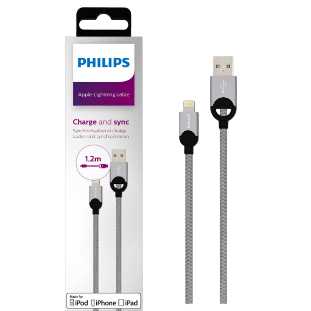Cable para iphone de 1.2M de longitud Philips DLC2608T - LA CASA DEL TELEFONO