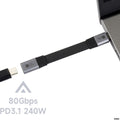 Cable USB4 V2.0 Extensión Tipo-C 80Gbps 8K Waveshare 33862