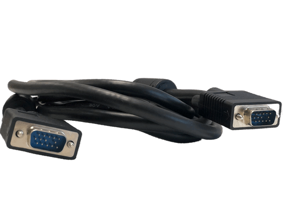 Cable VGA para monitor, 3 metros de largo, 15 pines macho - macho en cada extremo – Kuwes KRM206A-3 - LA CASA DEL TELEFONO