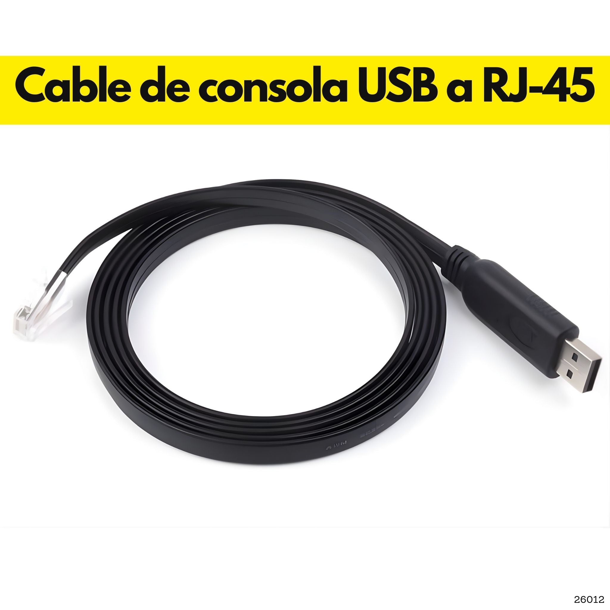 Cable USB a RJ45 consola FTDI FT232RL de 1.8 metros para configuración de equipos de red en Panamá 