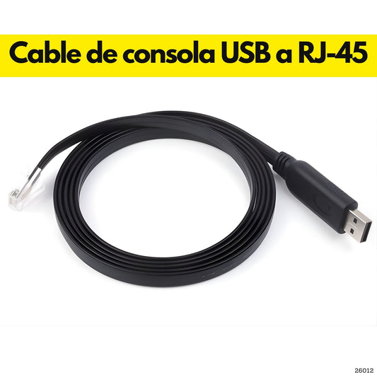 Cable USB a RJ45 consola FTDI FT232RL de 1.8 metros para configuración de equipos de red en Panamá 