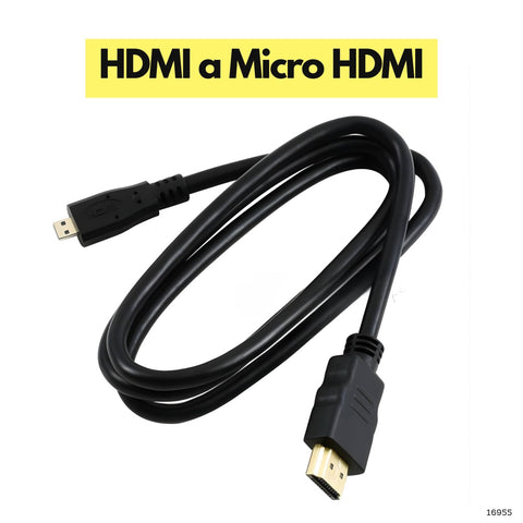 Cable HDMI a Micro HDMI para Raspberry Pi 4 compatible con monitores y televisores en Panamá 