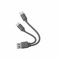 Cable USB USB-A a Doble USB-C