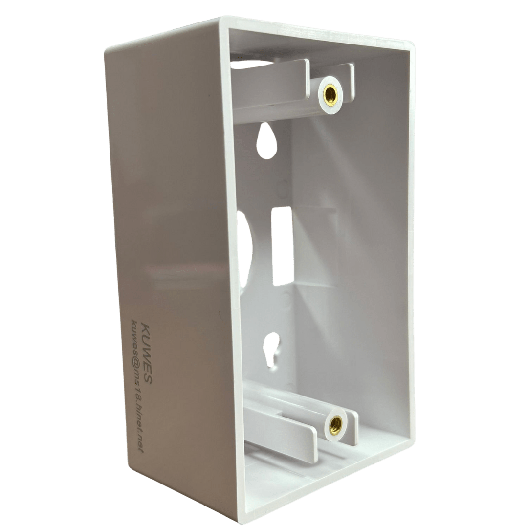 Caja de moldura estándar en color blanca Kuwes AKE318 - LA CASA DEL TELEFONO