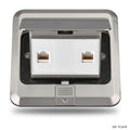 Caja de Piso Empotrable con 2 Keystone Cat6