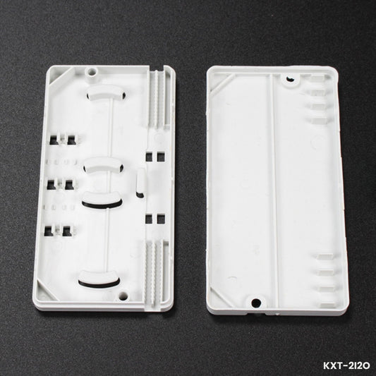 Caja protectora empalme fibra óptica FTTH 2 entradas 2 salidas KXT-2I2O bypass 