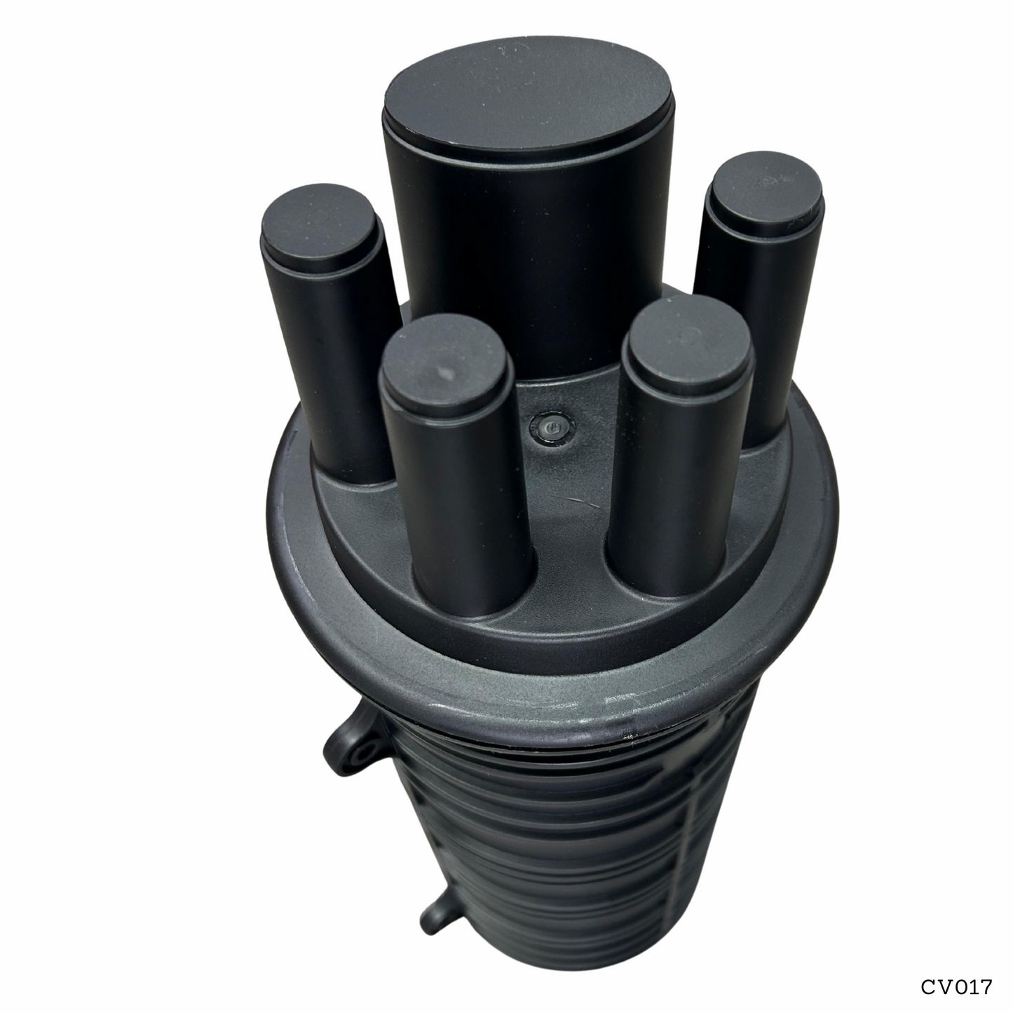 Caja de distribución vertical para 24 empalmes de fibra óptica