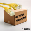 Cable de red Patch Cord UTP Cat5e de 1 metro, color amarillo (Caja de 125 unidades)