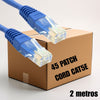 Patch Cord UTP CAT5e 2 metros color azul (Caja de 45 Unidades)