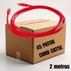 Patch Cord UTP CAT5e 2 metros color rojo (Caja de 45 Unidades)
