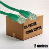 Patch Cord UTP CAT5e 2 metros color verde (Caja de 45 Unidades)