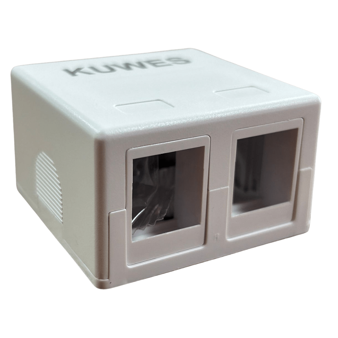 Cajilla de red de 2 puertos Kuwes AKE302A - LA CASA DEL TELEFONO