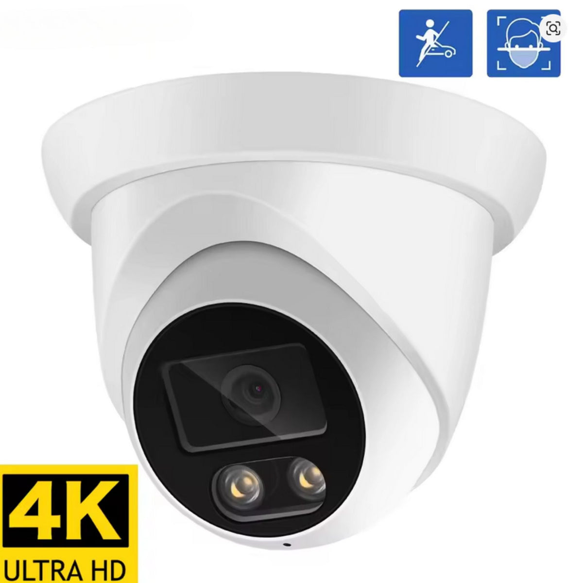 Cámara de seguridad IP67 4MP con audio y detección de rostros - LA CASA DEL TELEFONO