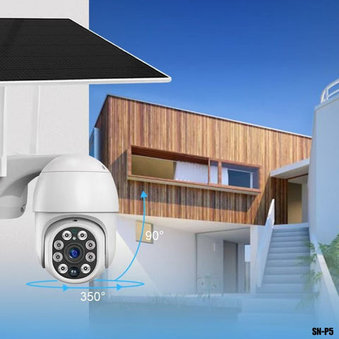 Cámara de Seguridad Solar PTZ 3MP HD exterior Tuya App