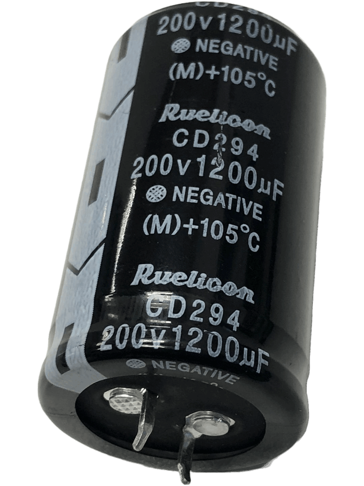 Capacitor electrolítico CD294 de 200V 1200microfaradios - LA CASA DEL TELEFONO