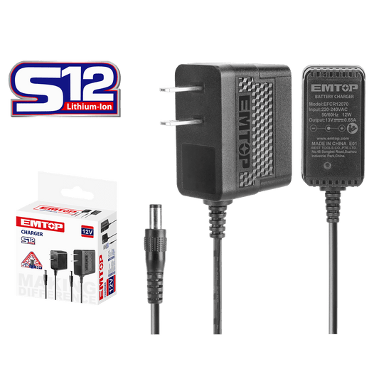 Cargador para batería S12 de 12V - LA CASA DEL TELEFONO