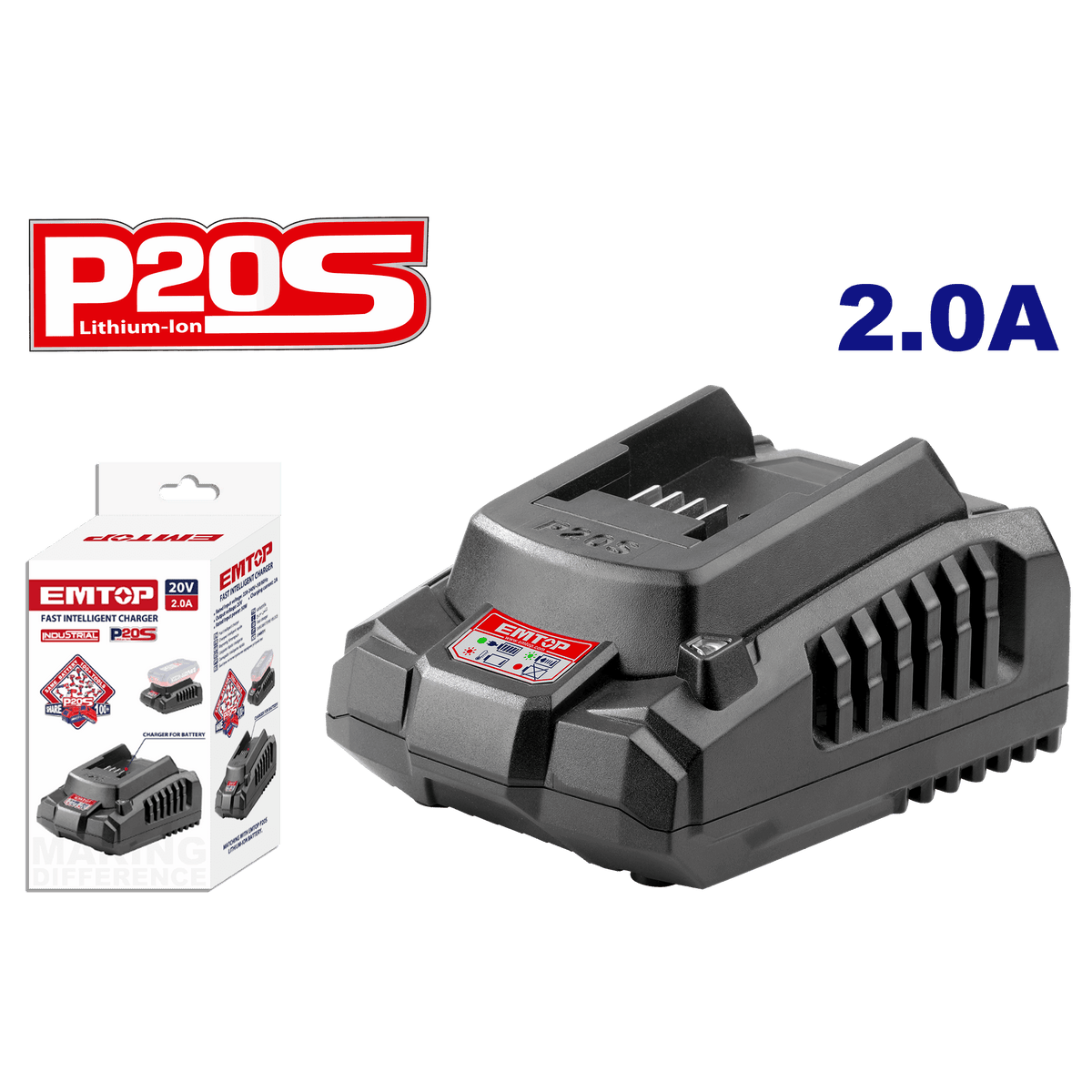 Cargador rápido para batería 20V P20S - LA CASA DEL TELEFONO
