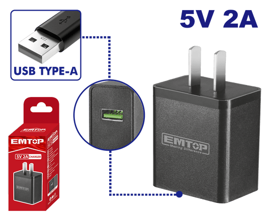Cargador USB Emtop ULFCR120502 - LA CASA DEL TELEFONO