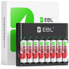 Cargador de baterías AA AAA EBL + 8 baterías recargables AA de litio