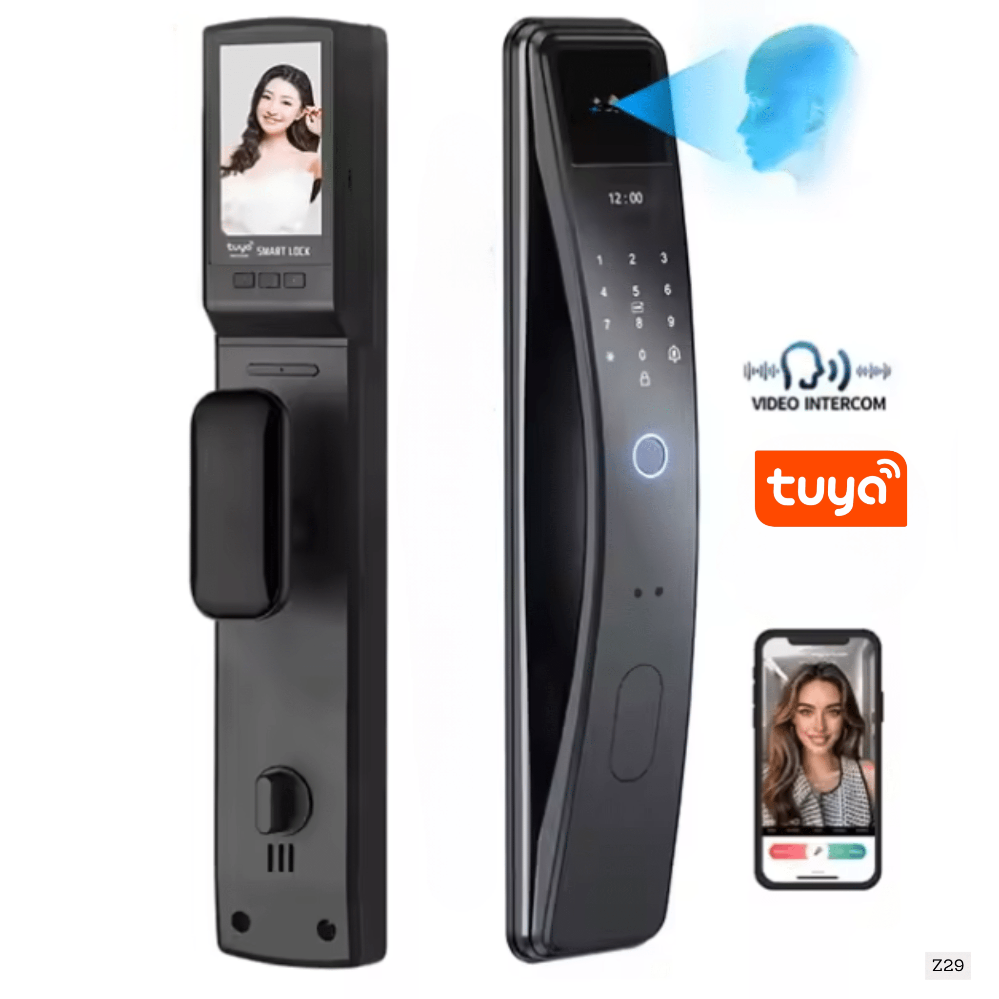 Cerradura inteligente con reconocimiento facial Smart lock Z29 - LA CASA DEL TELEFONO