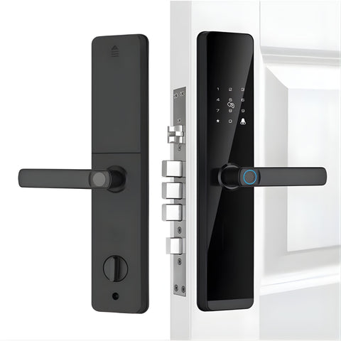 Cerradura inteligente digital desbloqueo por huella dactilar clave tarjeta magnetica tuya app