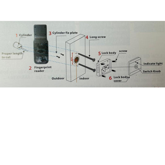 Cerradura Inteligente M6 para Puerta de Hierro, Waterproof - LA CASA DEL TELEFONO