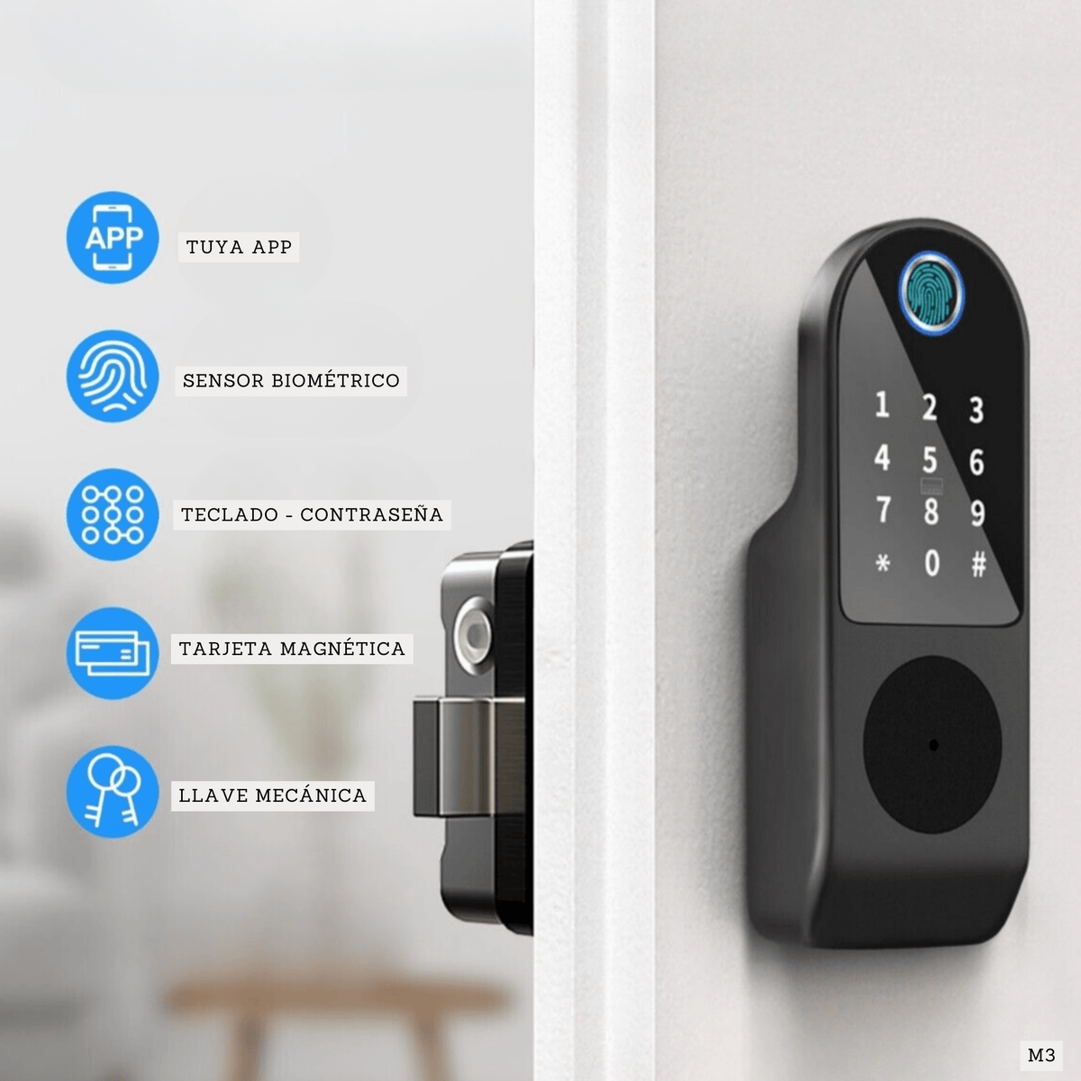 Cerradura inteligente para puerta de hierro - LA CASA DEL TELEFONO
