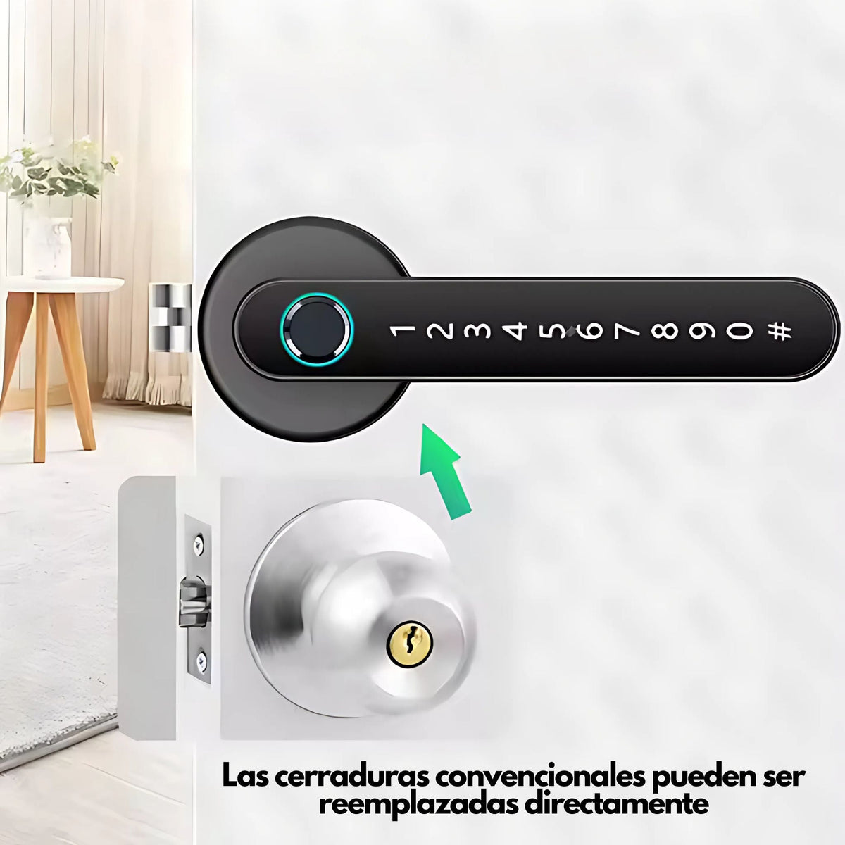 Cerradura inteligente para puerta de madera Smart lock M5 - LA CASA DEL TELEFONO