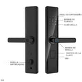Cerradura Inteligente Z18 con Manija, Huella y USB