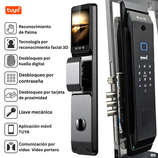 Cerradura inteligente Z23 con reconocimiento facial y palma