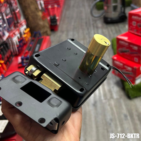 Cerradura eléctrica para puerta de hierro (derecha) – JS-712-BKTR