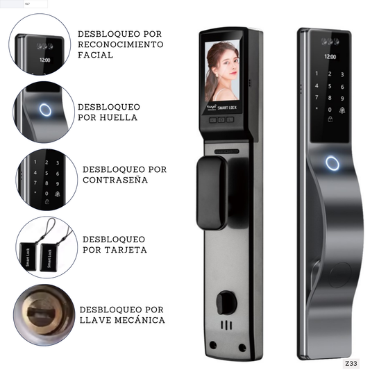 Cerradura inteligente con reconocimiento facial Smart lock Z33