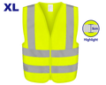 Chaleco reflectante amarillo fluorescente Emtop EMRV1802 (Talla XL)