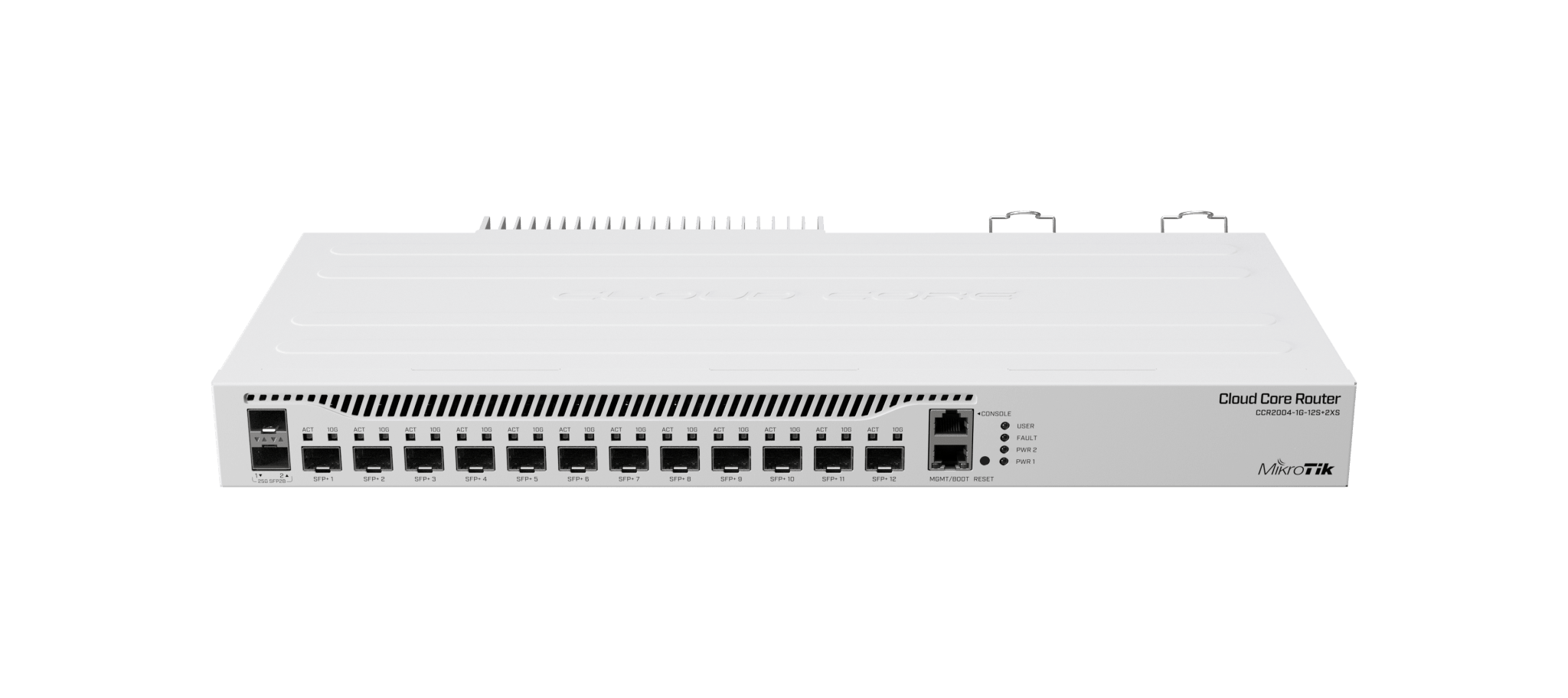 Cloud Core Router Mikrotik CCR2004-1G-12S+2XS 12 puertos 10G SFP+, 2 puertos 25G SFP28 - LA CASA DEL TELEFONO