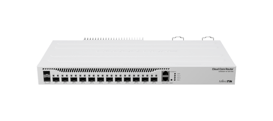 Cloud Core Router Mikrotik CCR2004-1G-12S+2XS 12 puertos 10G SFP+, 2 puertos 25G SFP28 - LA CASA DEL TELEFONO