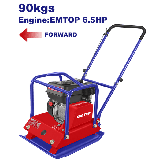 Compactadora de placas de concreto 6.5HP motor a gasolina - LA CASA DEL TELEFONO