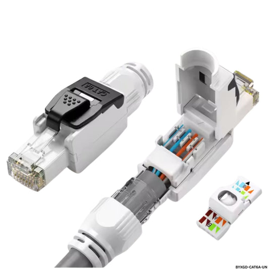Conector Cat6A de Armado Rápido sin Herramientas BYXGD - LA CASA DEL TELEFONO