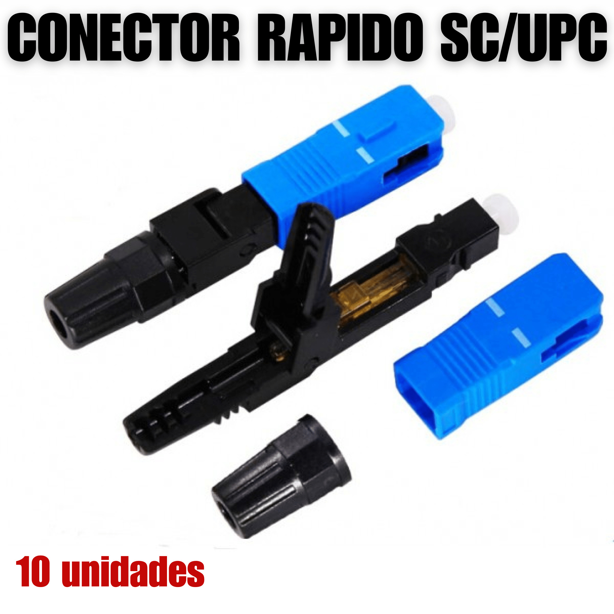 Conector de fibra óptica de empalme rápido SC/UPC 90 grados - LA CASA DEL TELEFONO
