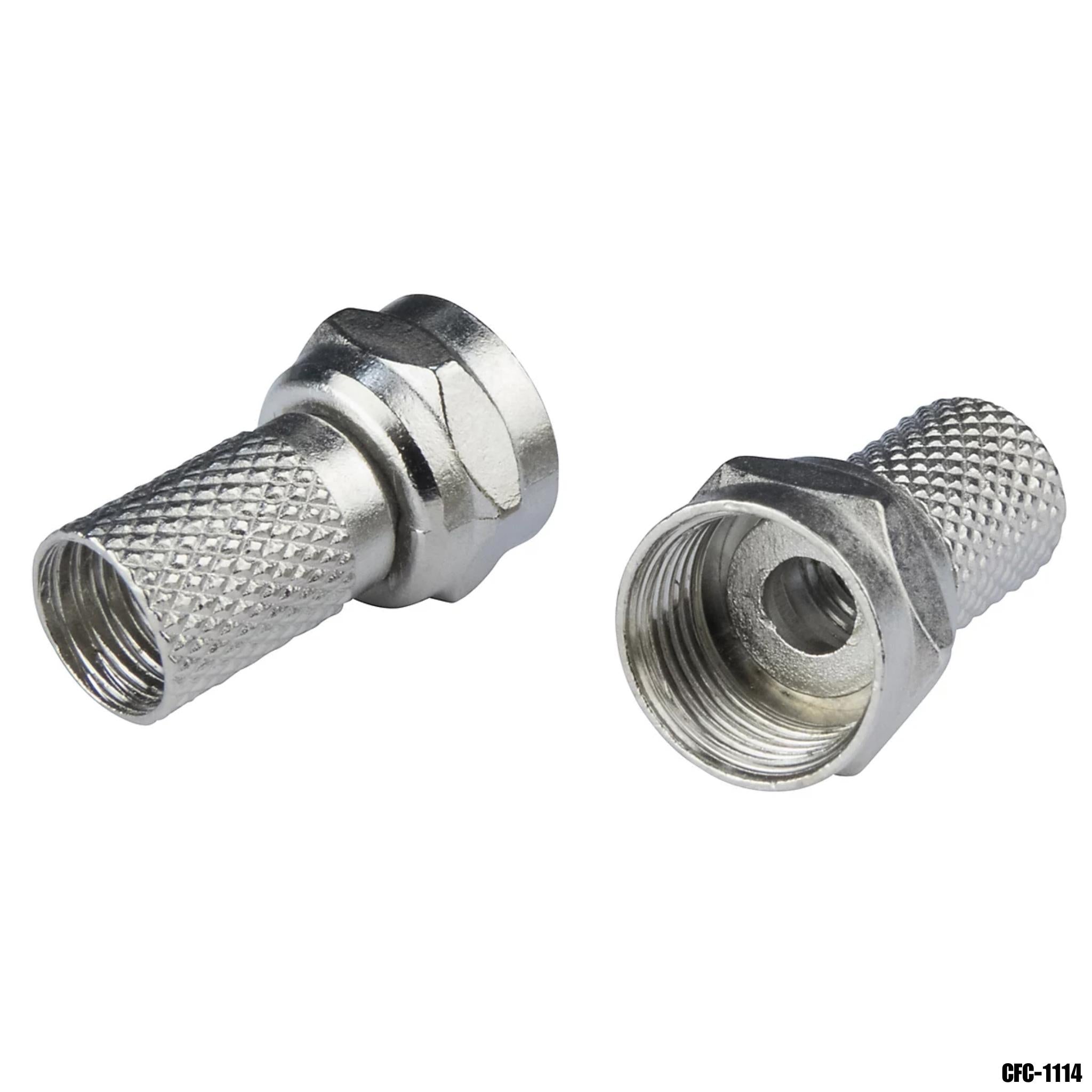 conector f macho deluxe twist-on rg6 75ohm quest cfc-1114 coaxial tv panama