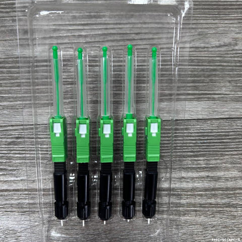 Conector rápido fusión SC/APC FTTH SC/APC-5 kit 5 unidades cuerpo carcasa manga 