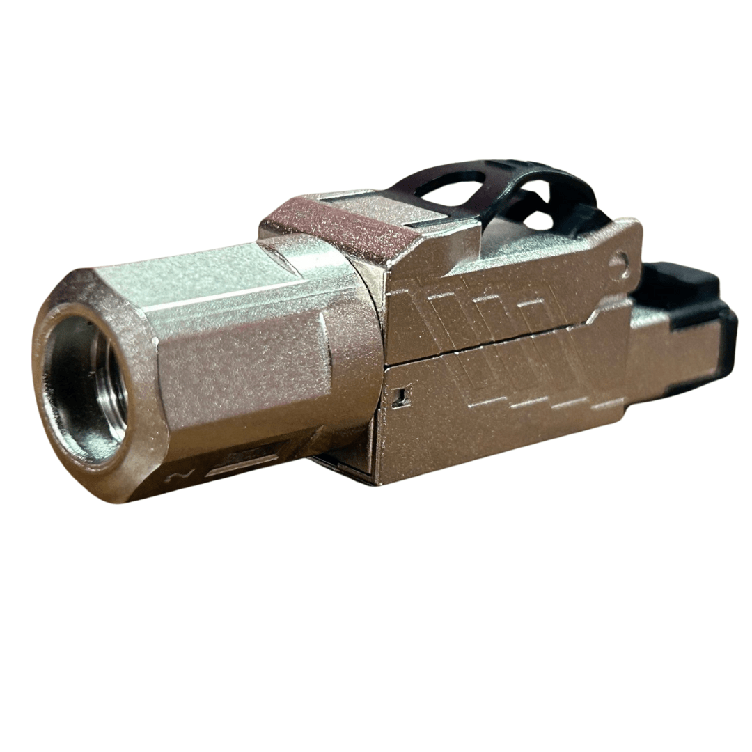 Conector RJ45 blindado CAT7 STP de 10G para montaje sin herramienta Kuwes KSNT-FTFS7-STP - LA CASA DEL TELEFONO