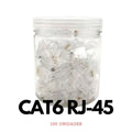 Conector RJ45 CAT6 100 unidades – RJ45-U6-U