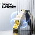 Conector RJ45 Cat6 Blindado sin Herramientas AMPCOM AMC6102