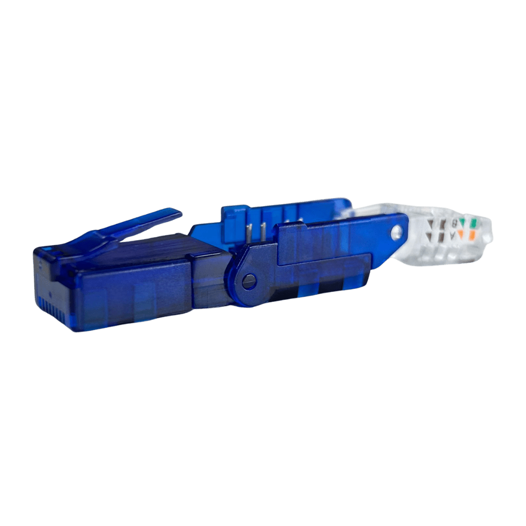 Conector RJ45 CAT6 UTP giratorio y montaje sin herramienta Kuwes KSNT-FPRC6-US - LA CASA DEL TELEFONO