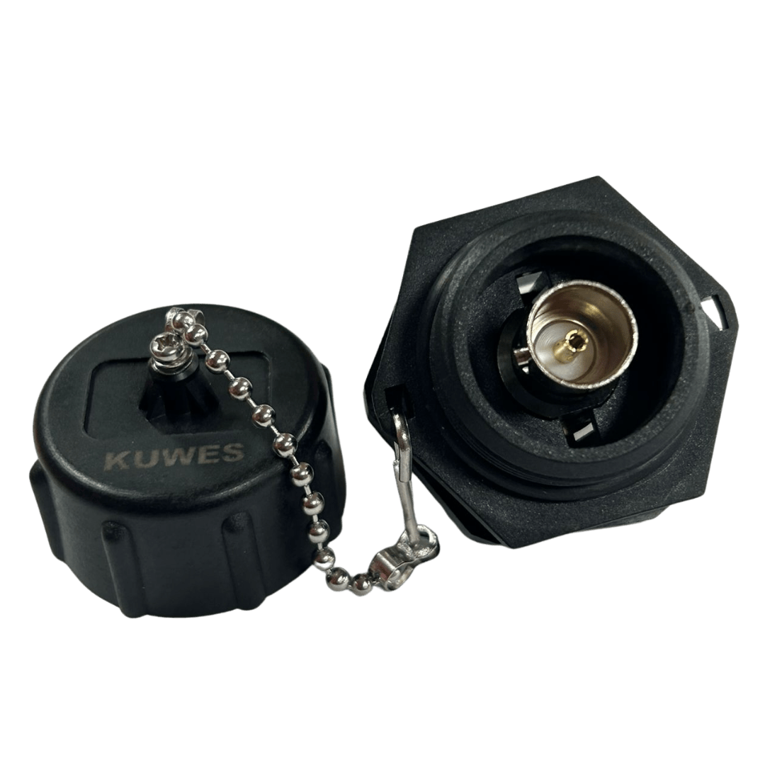 Conector unión BNC waterproof IP68 Kuwes KSNT-WP-BNC-F - LA CASA DEL TELEFONO