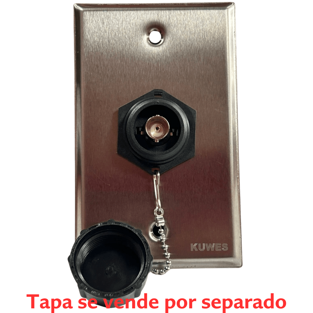 Conector unión BNC waterproof IP68 Kuwes KSNT-WP-BNC-F - LA CASA DEL TELEFONO