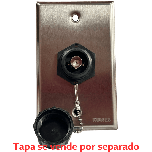 Conector unión BNC waterproof IP68 Kuwes KSNT-WP-BNC-F - LA CASA DEL TELEFONO