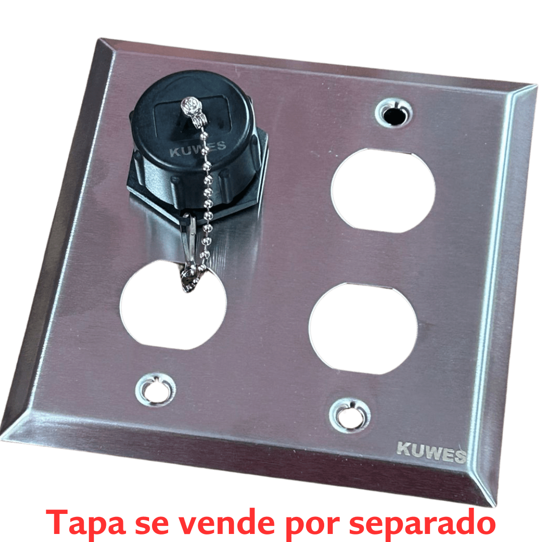 Conector unión F industrial waterproof IP68 Kuwes KSNT-WP-F-F - LA CASA DEL TELEFONO