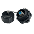 Conector unión F industrial waterproof IP68 Kuwes KSNT-WP-F-F